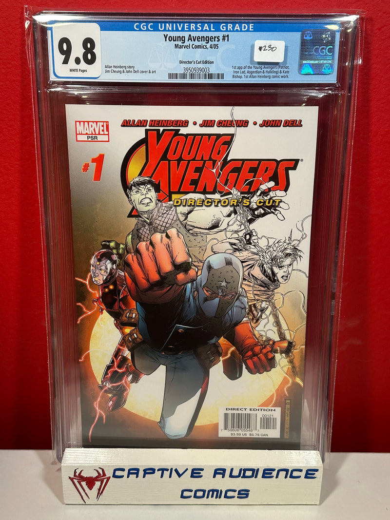 Young Avengers Vol. 1 #1 - 1st Young Avengers Director's Cut Variant - CGC 9.8