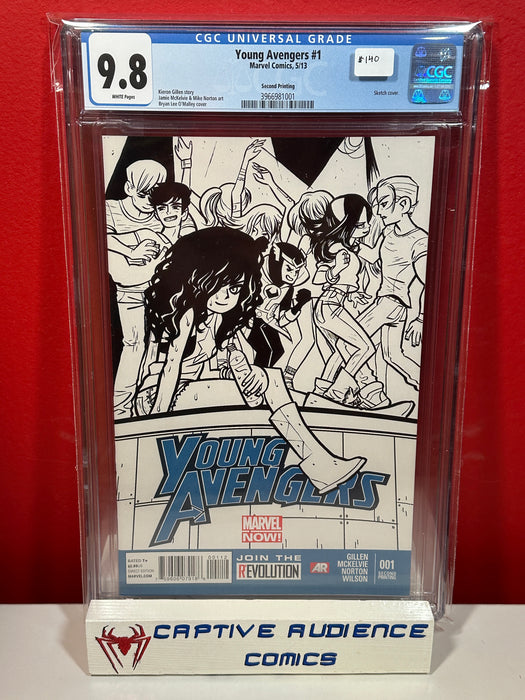 Young Avengers Vol. 2 #1 - 2nd Print Sketch Variant - CGC 9.8