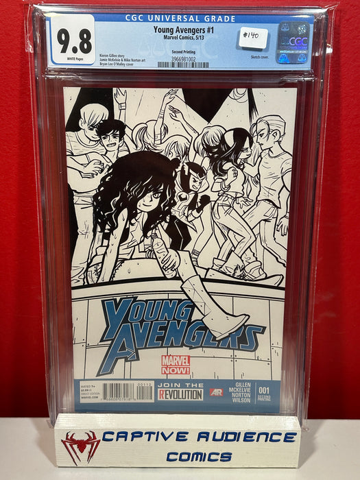 Young Avengers Vol. 2 #1 - 2nd Print Sketch Variant - CGC 9.8