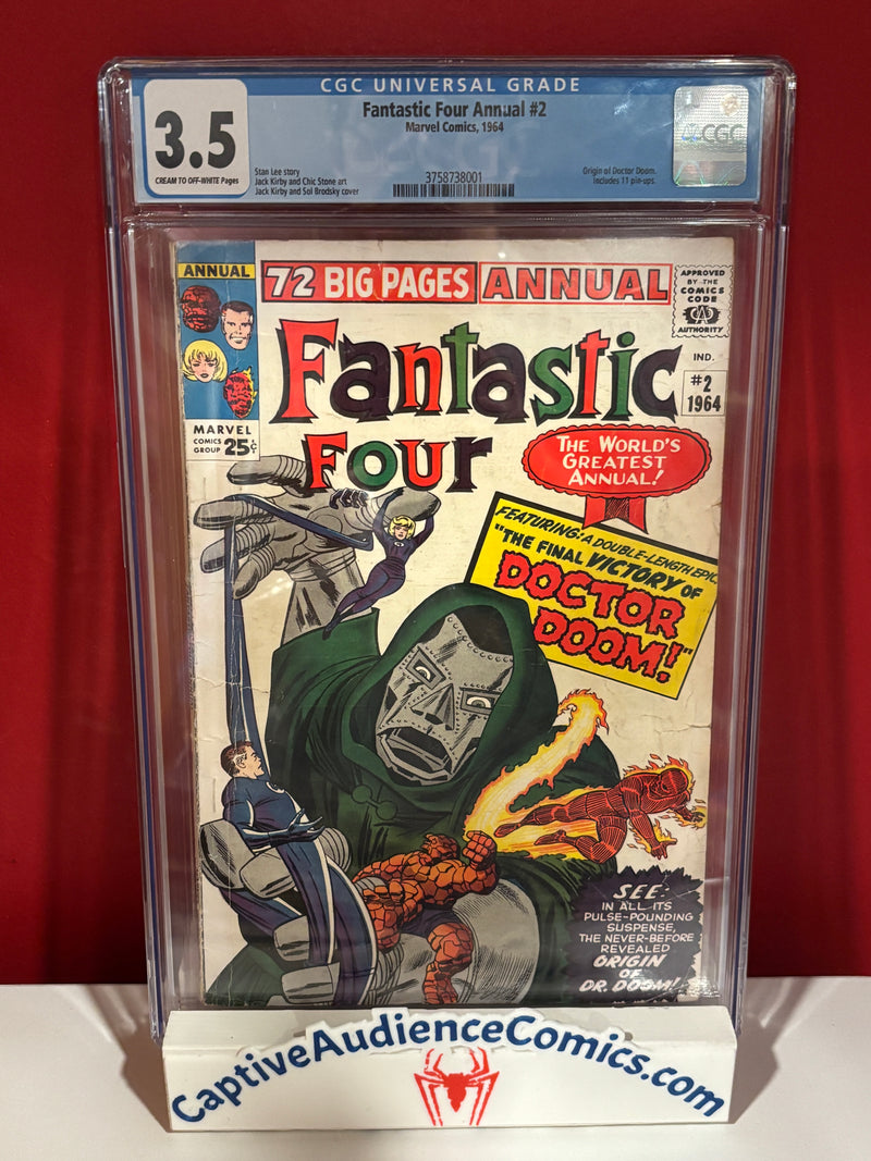 Fantastic Four, Vol. 1 Annual #2 - Origin of Doctor Doom - CGC 3.5