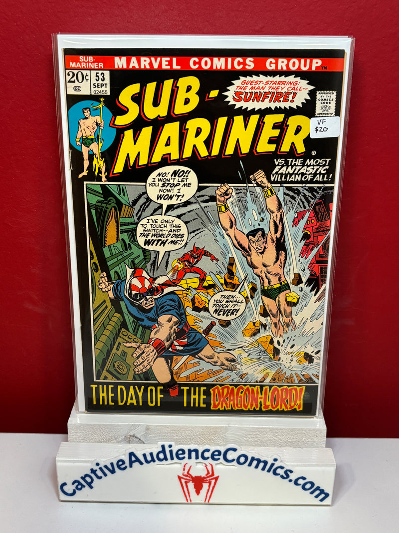 Sub-Mariner, Vol. 1 #53 - VF