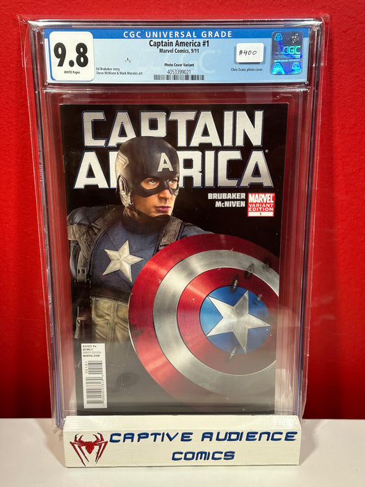 Captain America Vol. 6 #1 - Chris Evans Photo Variant - CGC 9.8