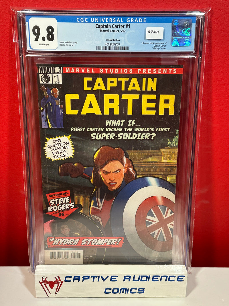 Captain Carter #1 - 1st Captain Carter Vintage Variant - CGC 9.8