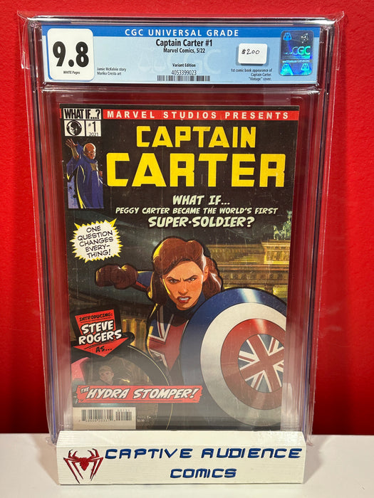 Captain Carter #1 - 1st Captain Carter Vintage Variant - CGC 9.8