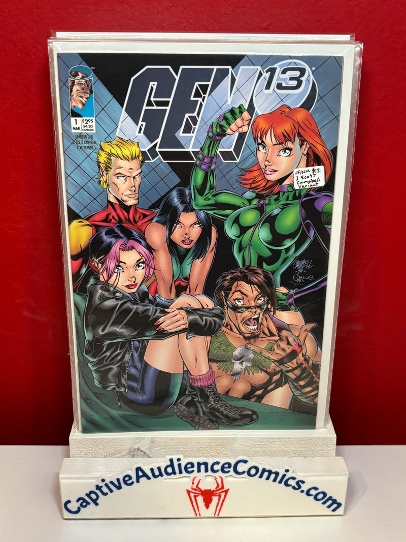 Gen 13, Vol. 1 #1 - J Scott Campbell Variant - VF/NM
