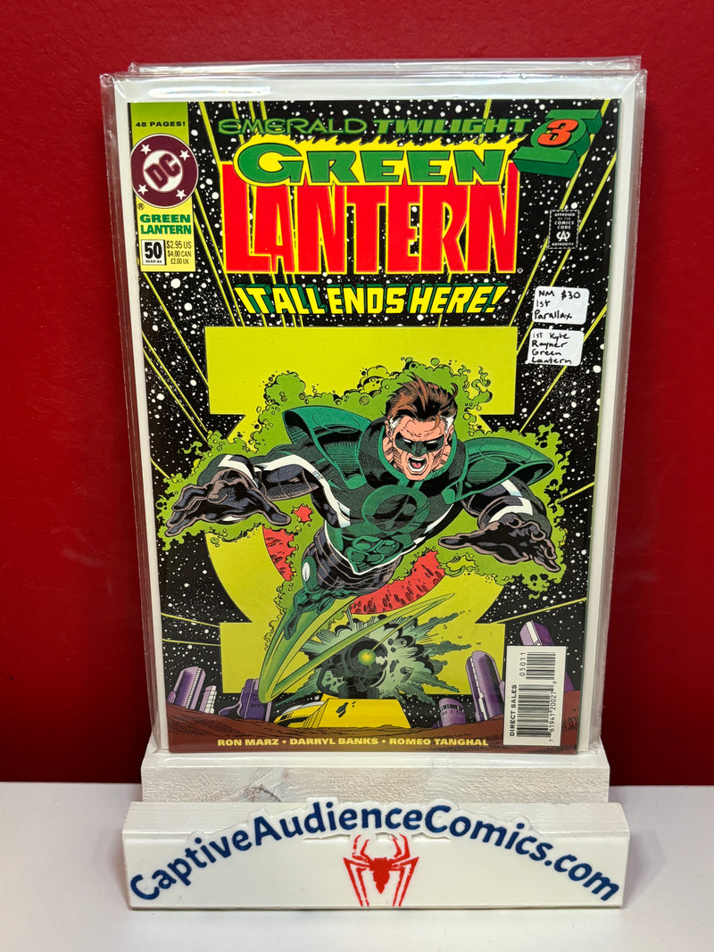 Green Lantern, Vol. 3 #50 - 1st Parallax - 1st Kyle Rayner Green Lantern - NM