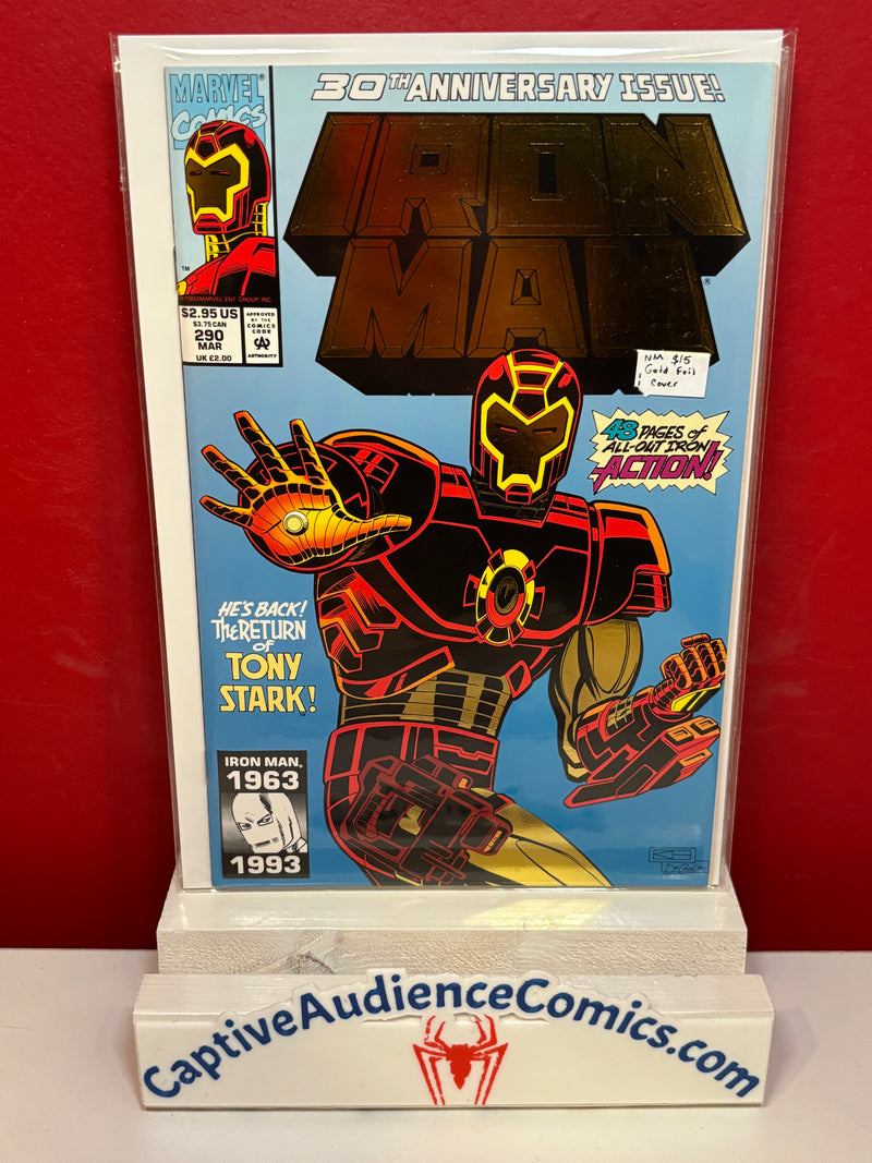 Iron Man, Vol. 1 #290 - Gold Foil Cover - NM