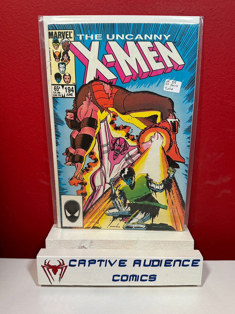 Uncanny X-Men, Vol. 1 #194 - 1st Fenris Twins - VF