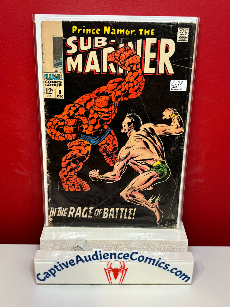 Sub-Mariner, Vol. 1 #8 - Corner Box Removed - FR