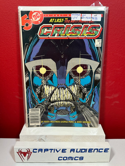 Crisis On Infinite Earths #6 - Newsstand CPV - 1st Anti-Monitor - VF