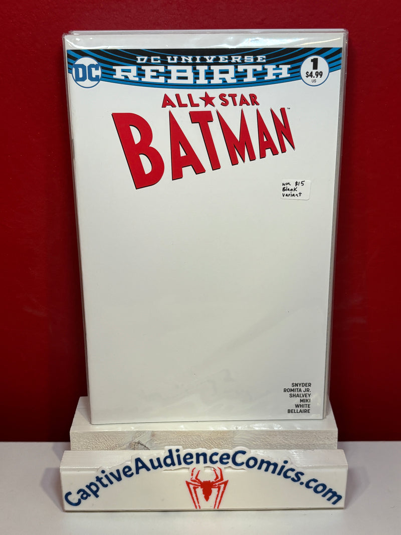All-Star Batman #1 - Blank Variant - NM