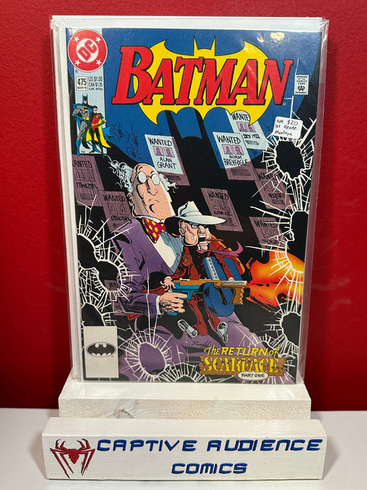 Batman, Vol. 1 #475 - 1st Renee Montoya - NM