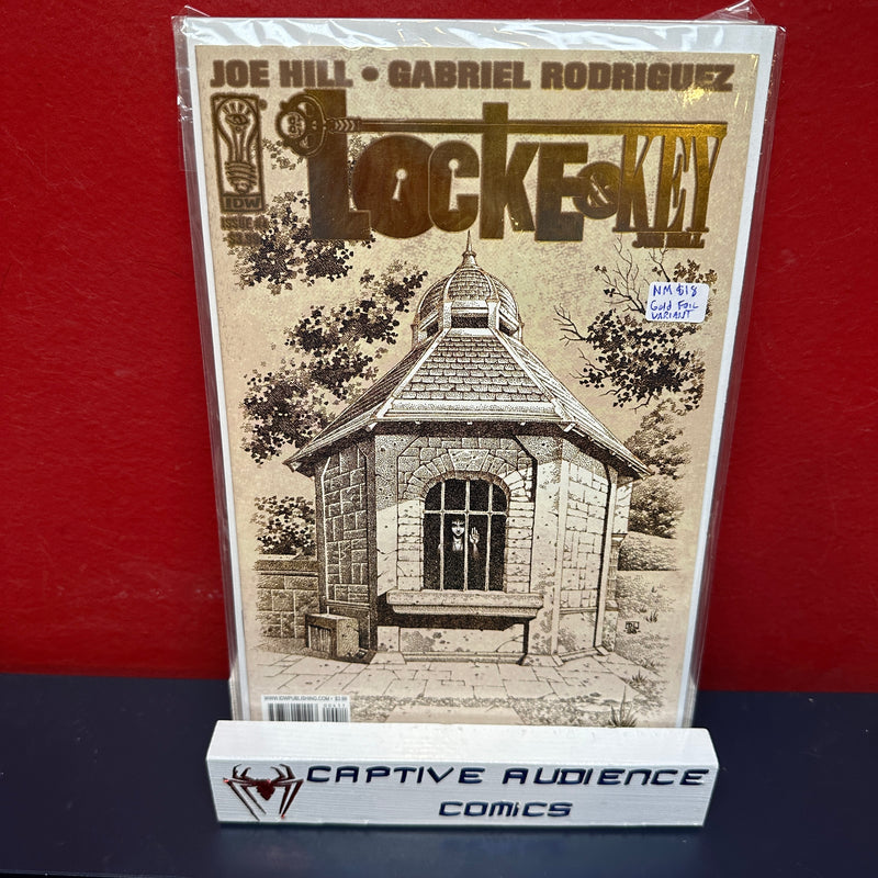 Locke & Key #4 - Gold Foil Logo - NM
