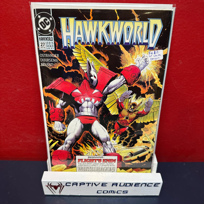 Hawkworld, Vol. 2 #27 - 1st White Dragon - FN