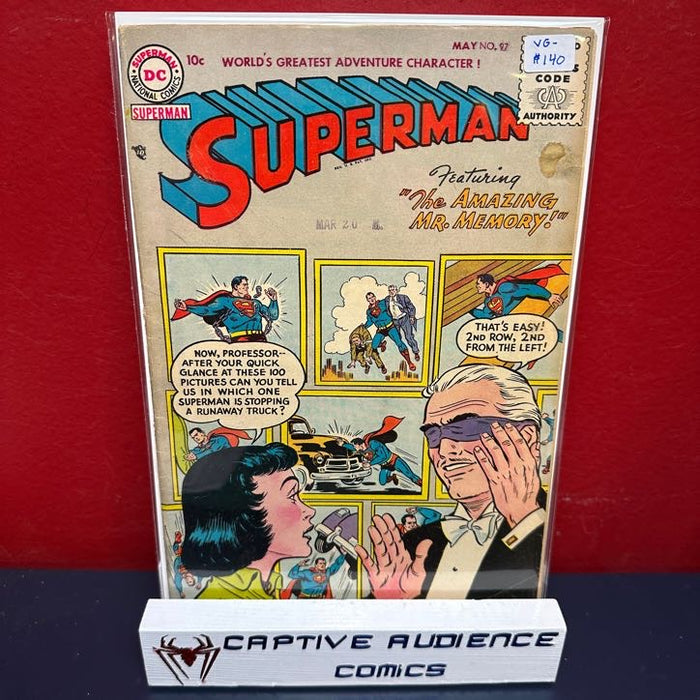 Superman, Vol. 1 #97 - VG-