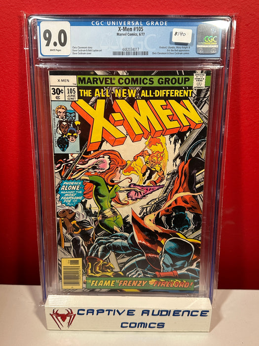 Uncanny X-Men, Vol. 1 #105 - 1st Lilandra - CGC 9.0