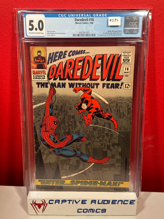 Daredevil, Vol. 1 #16 - 1st Romita Spider-Man - CGC 5.0