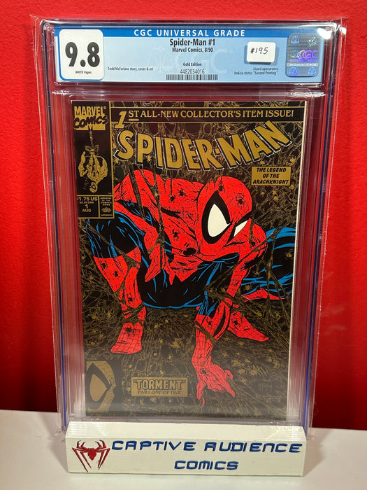 Spider-Man, Vol. 1 #1 - Gold Variant - CGC 9.8