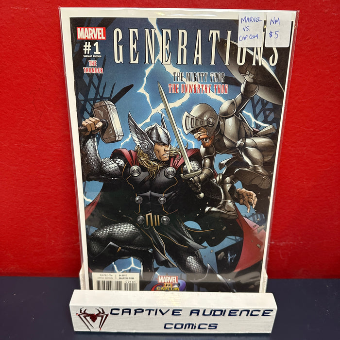 Generations: The Unworthy Thor & The Mighty Thor - Mavel vs. Capcom Variant - NM