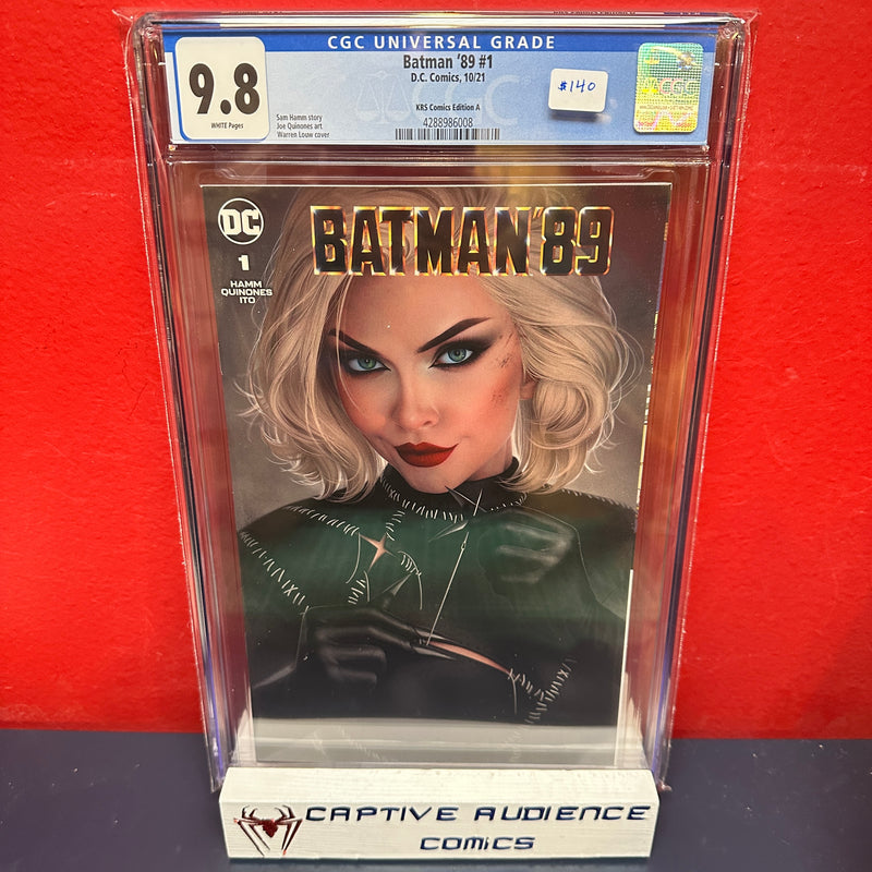 Batman '89 #1 - KRS Comics Warren Louw Variant - CGC 9.8