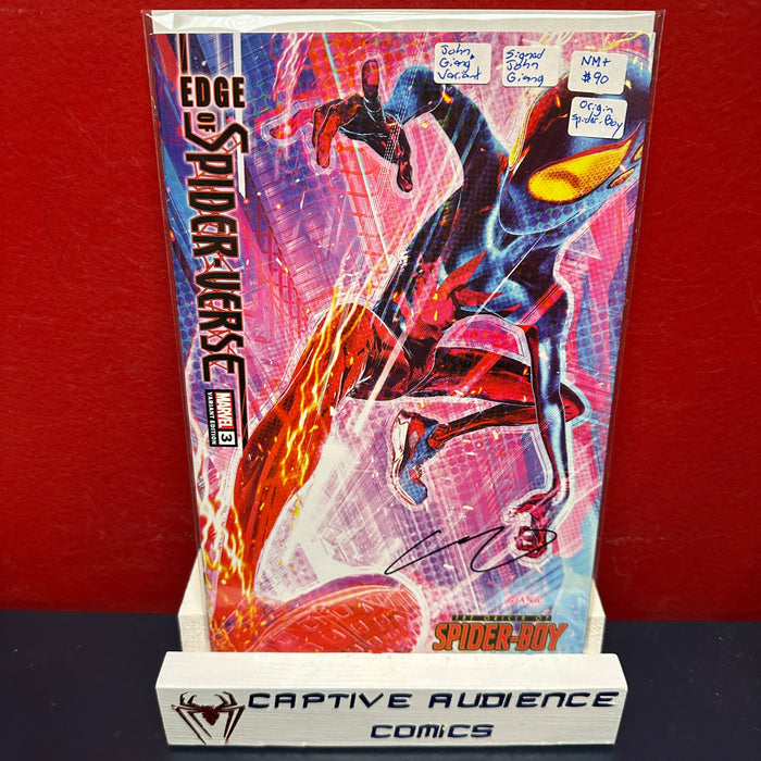Edge of Spider-Verse, Vol. 3 #3 - Signed John Giang Variant Spider-Boy Origin - NM+