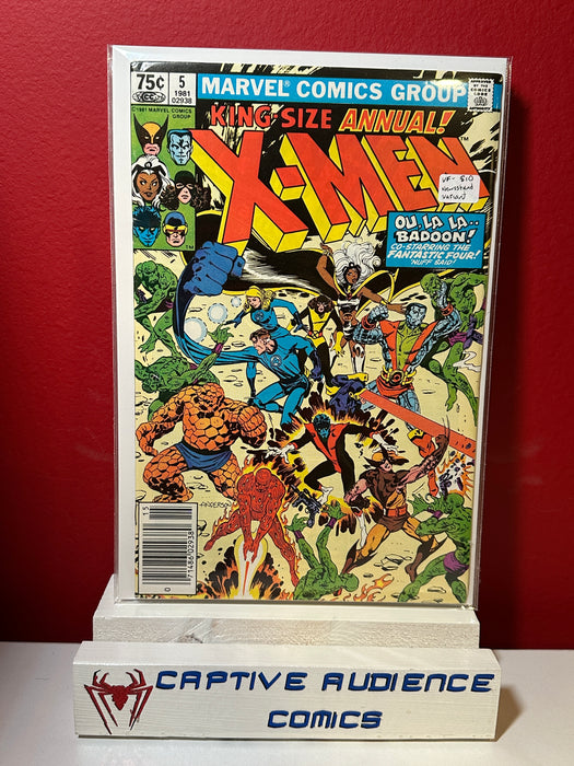 X-Men, Vol. 1 Annual #5 - Newsstand Variant - VF-