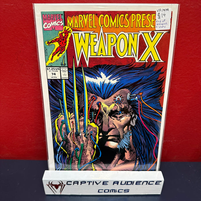 Marvel Comics Presents, Vol. 1 #74 - End of Weapon X Story - NM