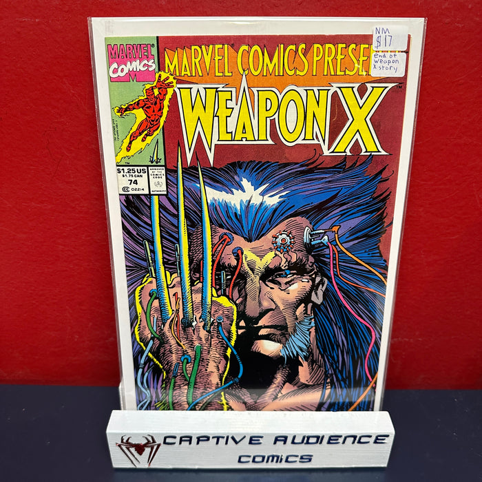 Marvel Comics Presents, Vol. 1 #74 - End of Weapon X Story - VF/NM