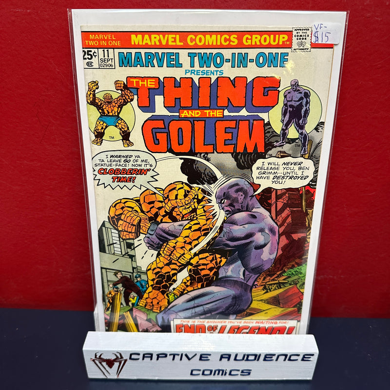 Marvel Two-In-One, Vol. 1 #11 - VF-