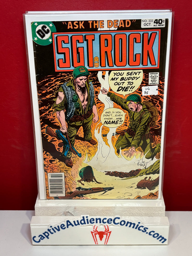 Sgt. Rock, Vol. 1 #333 - VG