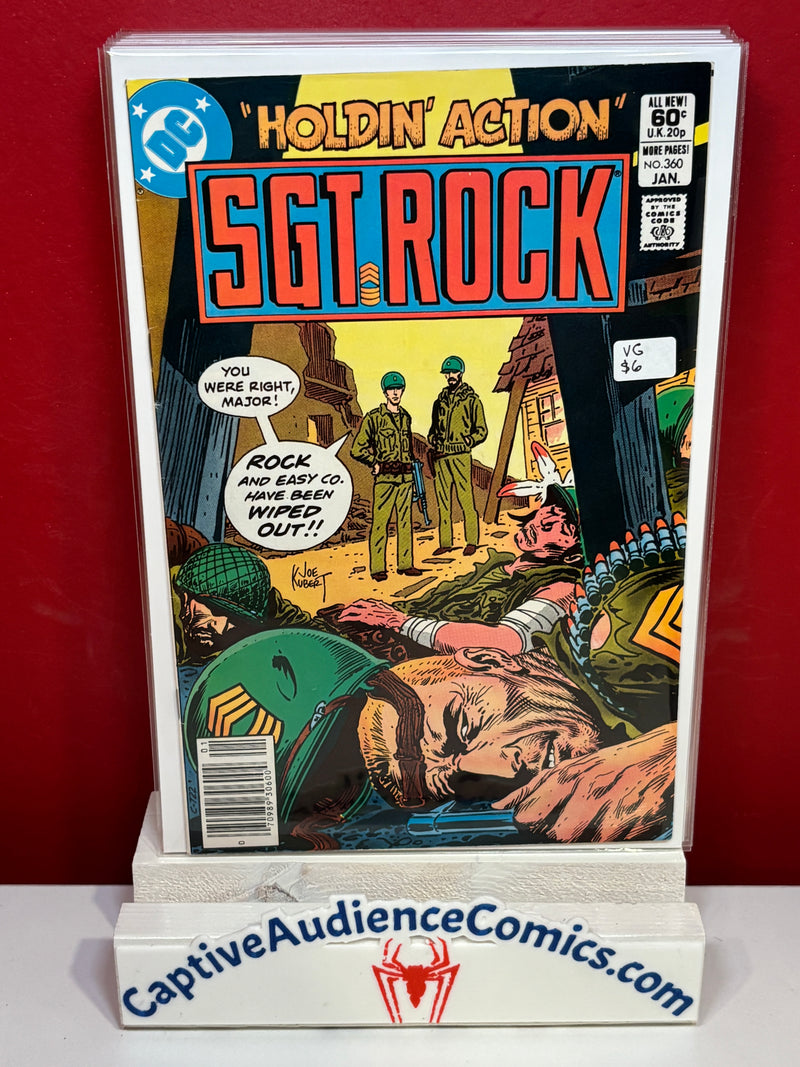Sgt. Rock, Vol. 1 #360 - VG