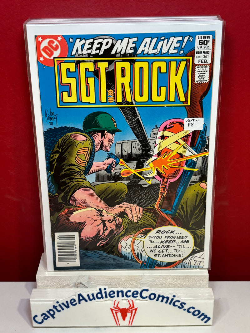 Sgt. Rock, Vol. 1 #361 - VG/FN
