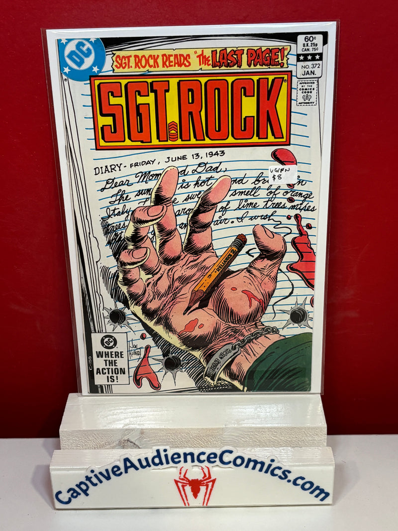 Sgt. Rock, Vol. 1 #372 - VG/FN