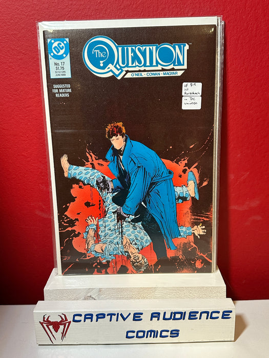 Question, The Vol. 1 #17 - 1st Rorschach in DC Universe - VF