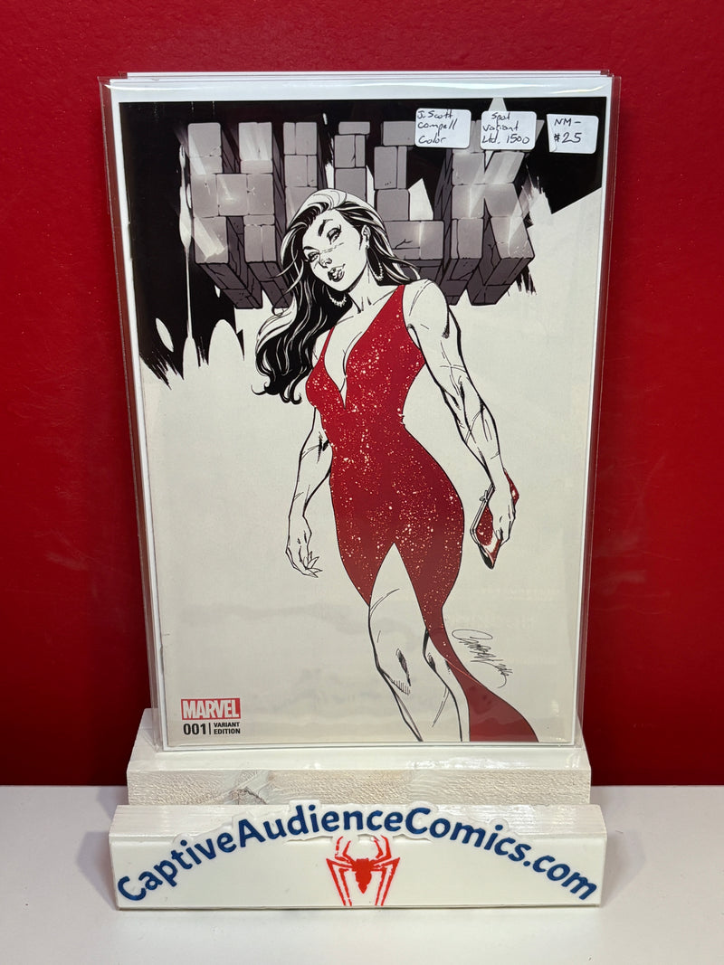 Hulk #1 - J. Scott Campbell Spot Variant Ltd 1500 - NM-