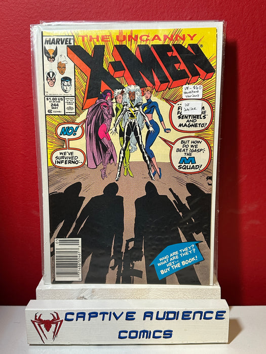 Uncanny X-Men, Vol. 1 #244 - Newsstand Variant - 1st Jubilee - VF-