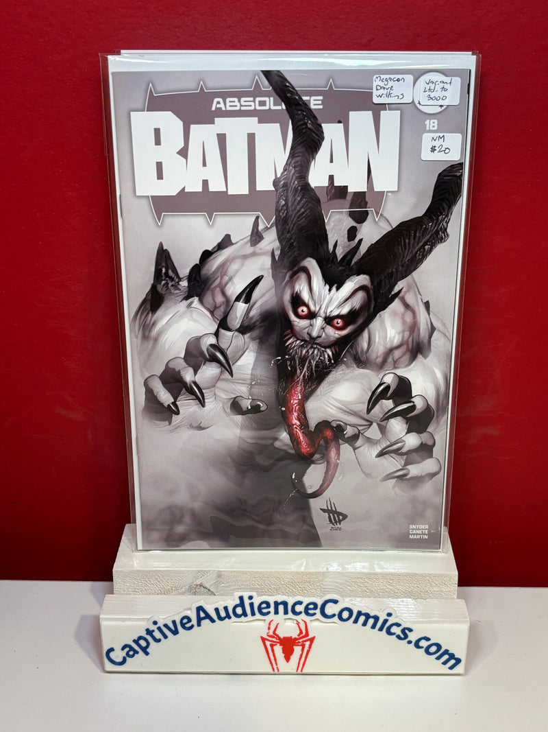 Absolute Batman #18 - Megacon Dave Wilkins Variant Ltd 3000 - NM