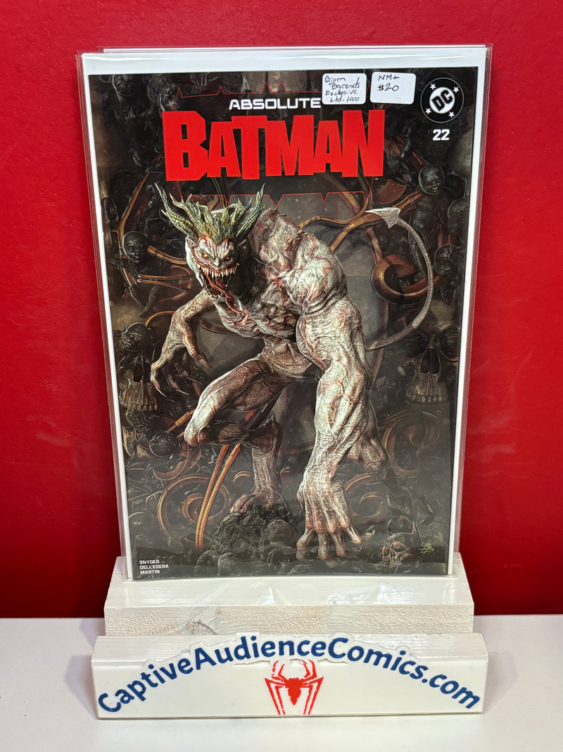 Absolute Batman #22 - Bjorn Barends Variant Ltd 1000 - NM+