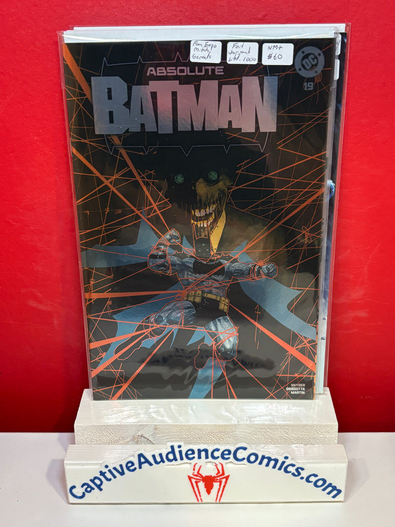 Absolute Batman #19 - Fan Expo Mitch Gerads Foil Variant Ltd 1000 - NM+