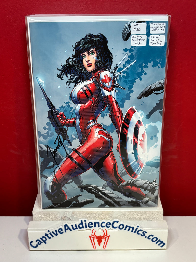 Ministry of Supernatural Warfare #1 - FanExpo Ken Lashley Virgin Signed Jamie Tyndall - NM+