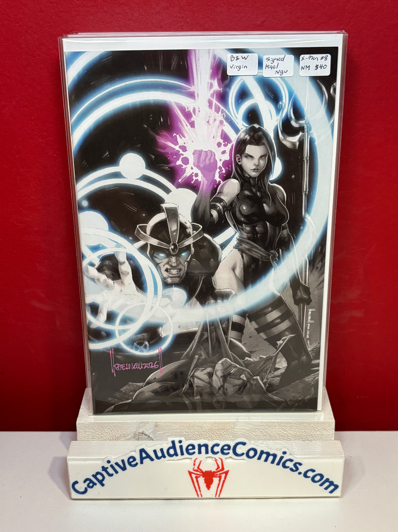 X-Men Vol. 4 #8 = Kael Ngu B&W Virgin Signed Kael Ngu - NM