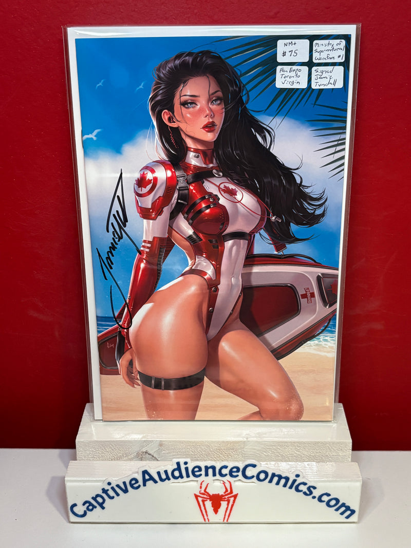 Ministry of Supernatural Warfare #1 - Fan Expo Toronto Virgin Signed Jamie Tyndall - NM+
