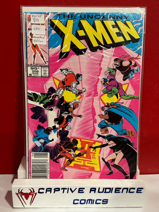 Uncanny X-Men, Vol. 1 #208 - CPV - Newsstand Edition - FN/VF