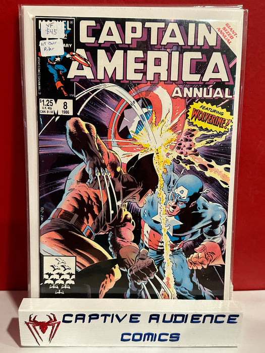 Captain America Annual #8 - 1st Cover Rider - VF