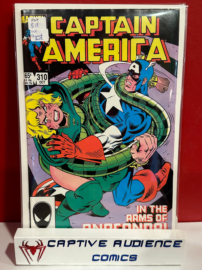 Captain America, Vol. 1 #310 - 1st Diamond Back - FN+