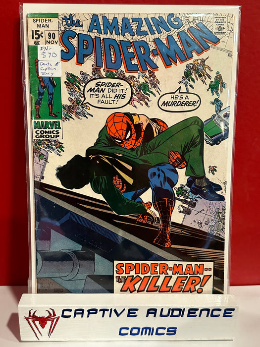 Amazing Spider-Man, The Vol. 1 #90 - Death of Captain Stacy - FN-