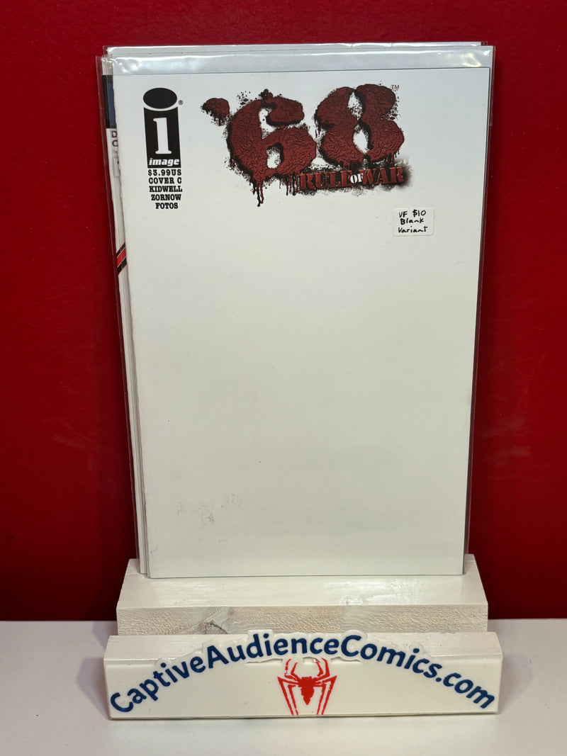68 Rule Of War #1 - Blank Variant - VF