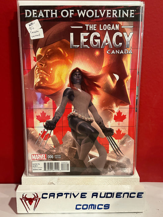 Death of Wolverine: The Logan Legacy #6 - Canada Variant  NM-