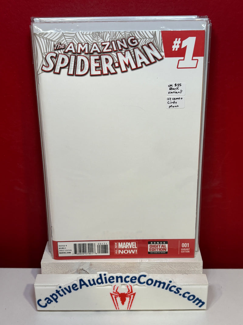 Amazing Spider-Man, The Vol. 7 #1 - Blank Variant - 1st Cameo Cindy Moon - NM