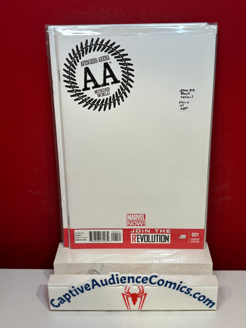 Avengers Arena #1 - Blank Variant - Many 1st Apps. - VF/NM
